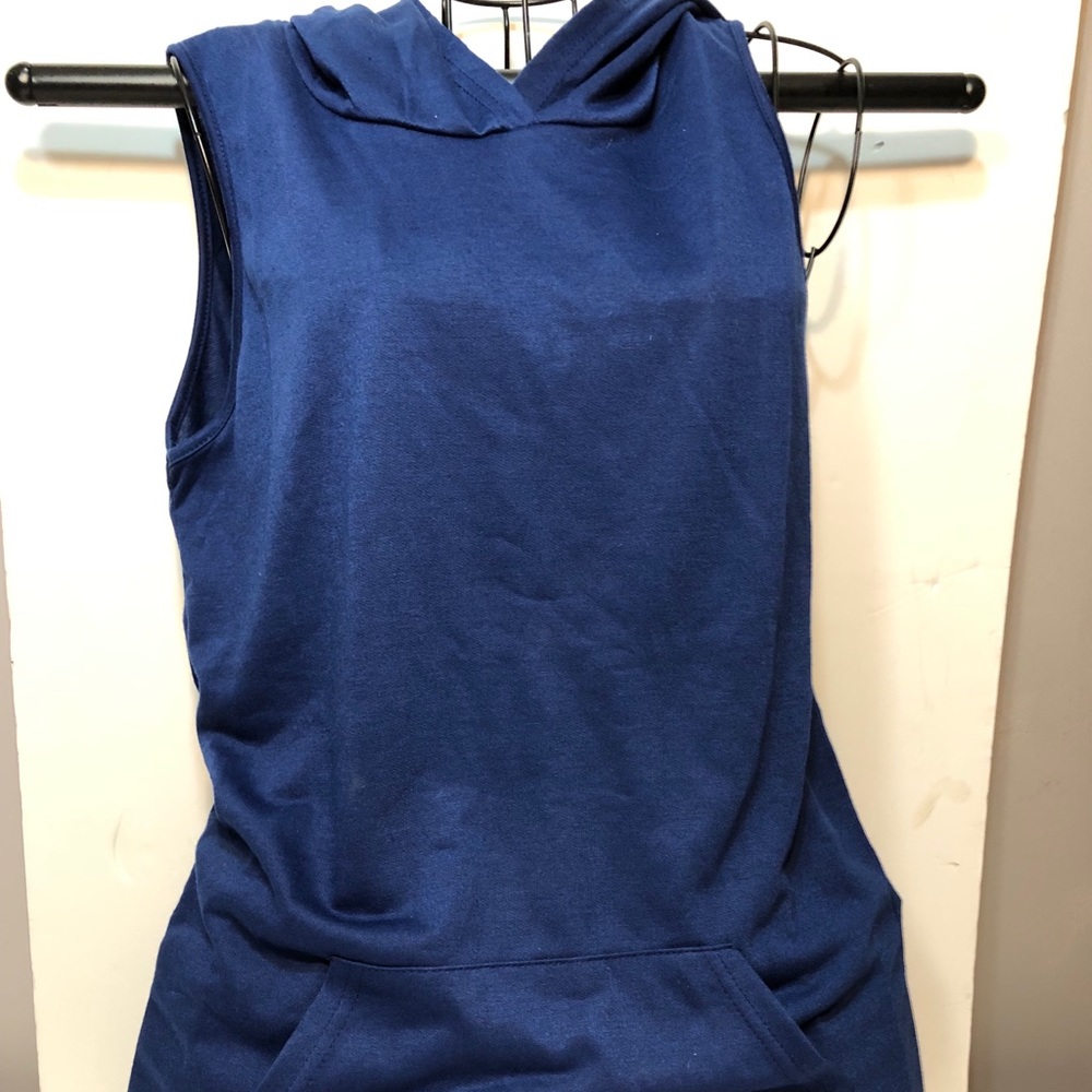 Hooded cover up dress large 100% polyester